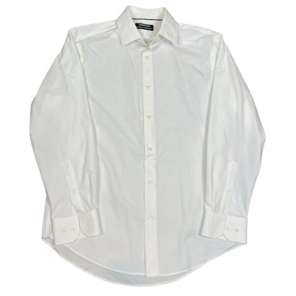 Nordstrom Tech-Smart Traditional Fit Coolmax White Dress Shirt Size 15 32-33 - Picture 1 of 8